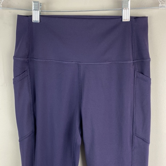 Zyia Brilliant Purple Capri Leggings Size 8-10 - Picture 3 of 12